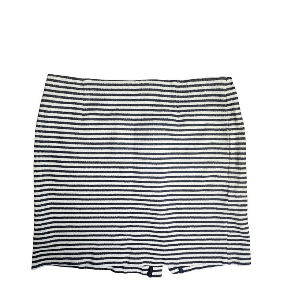 Office Siren Talbots Petites Striped Mini Skirt Pencil Straight Courtcore 18WP